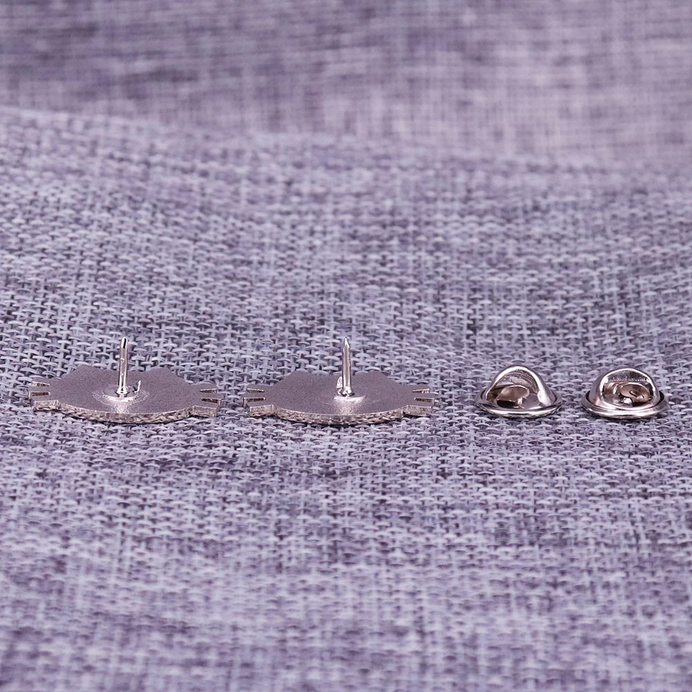 Эмалированная брошь в виде кошки мамы папы | Украшения и аксессуары