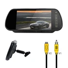 Монитор для зеркала заднего вида с цветным ЖК-дисплеем 7 дюймов, 12-36 в