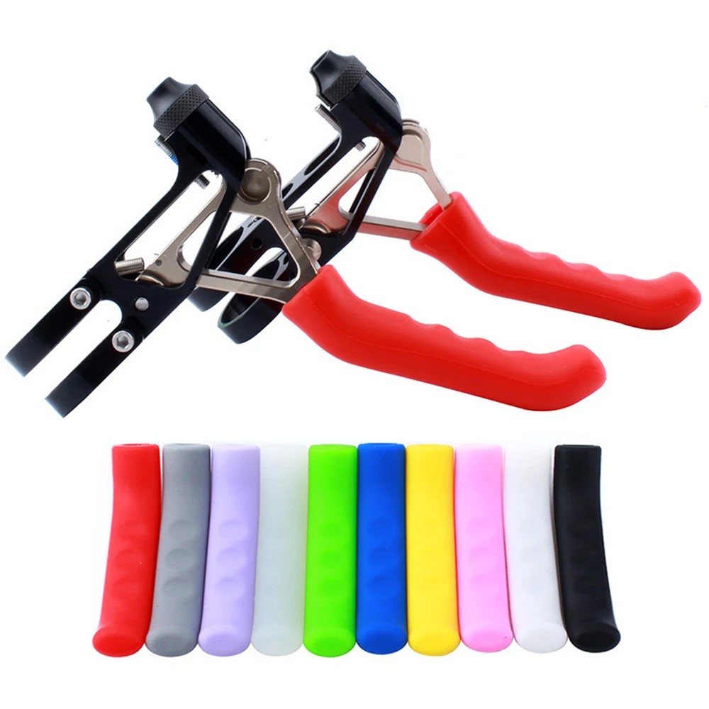 

2pcs Silicone Gel Universal Type Brake Levers Handle Lever Protector Sleeve MTB Fixed Gear Bike Accessories Dropship
