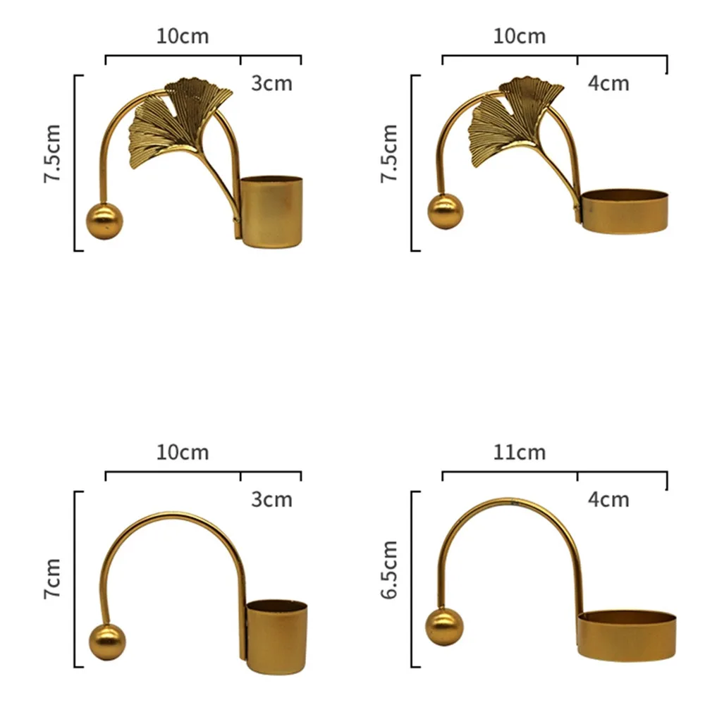 

Retro Leaf Iron Candle Holder Candlestick Metal Plant Leaves Candelabra Table Centerpiece Home Ornaments Wedding Party Decor