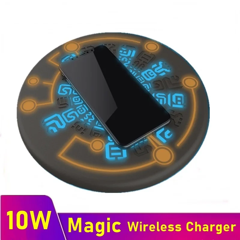 

Tongdaytech 10W Magic Array Qi Wireless Charger For Iphone 8 X XR XS 11 Pro Max Cargador Inalambrico Fast Wireless Charging Pad