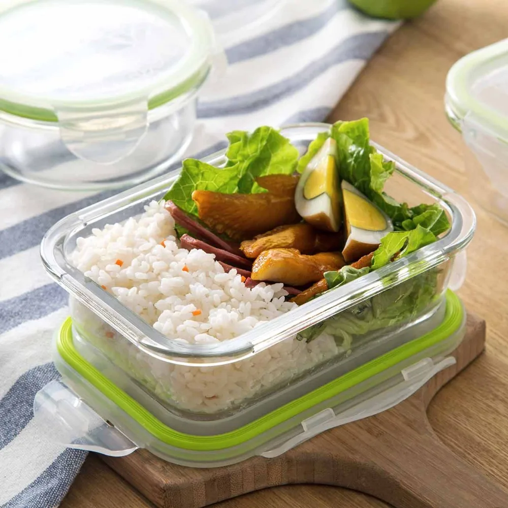 2020Hot 1 шт стеклянный Ланч бокс герметичные Bento коробки микроволновые кухонные