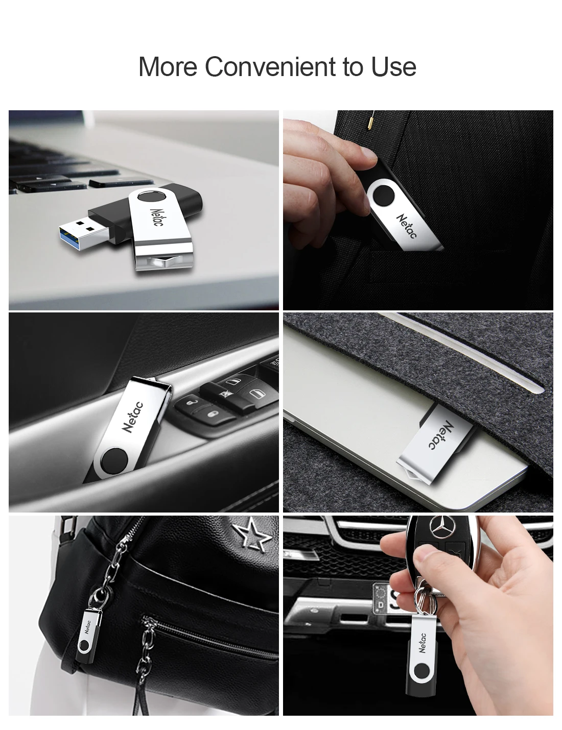 Netac USB 2 0 металлический флэш накопитель флеш 16Гб 8Гб ГБ памяти Memory Stick