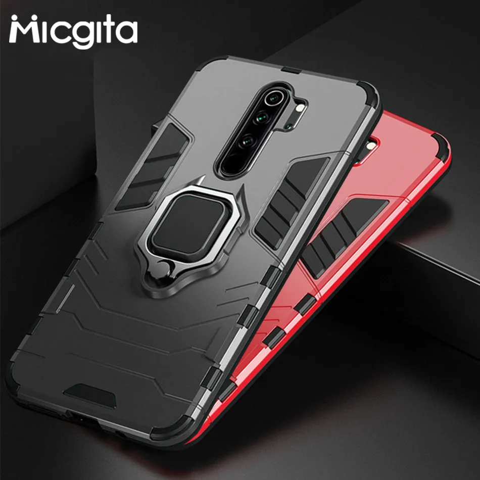 Чехол-подставка Micgita для Xiaomi Redmi Note 8 Pro Hybrid Armor силиконовый чехол |