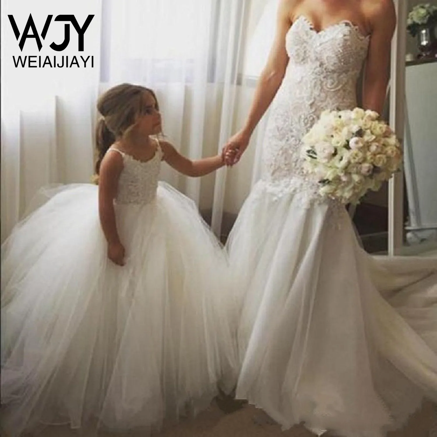 Модное пышное длинное Тюлевое кружевное платье принцессы на тонких бретельках с