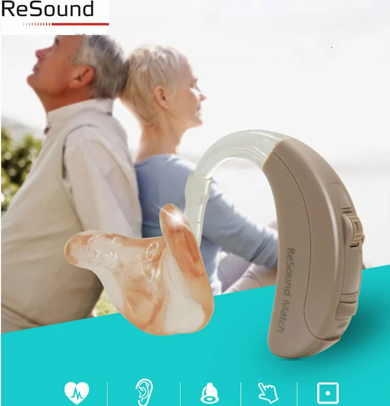GN ReSound match высокомощный BTE цифровой слуховой аппарат MA3T80-V мини-усилитель звука за ухом для сильной глубокой потери