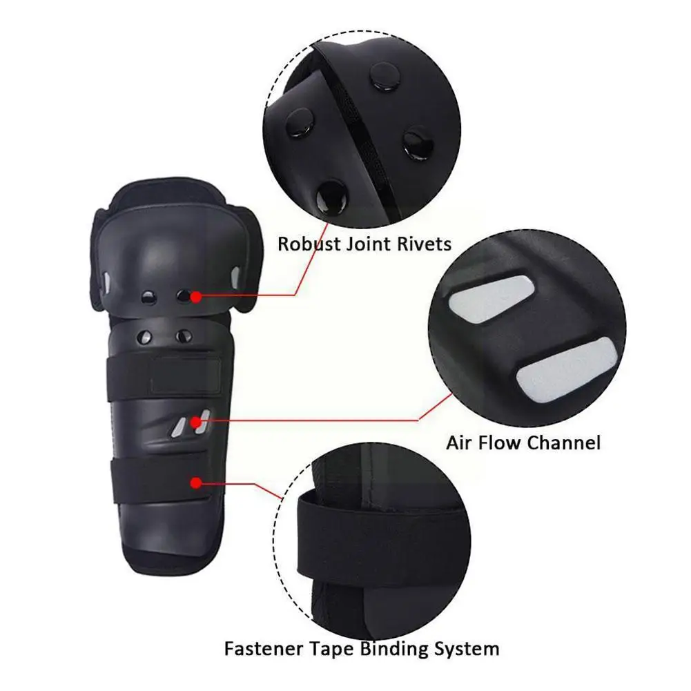 

Black 4pcs 2 X Knee Pads 2 X Elbow Pads Motorcycle Pad Elbow Accessoriesknee Protective Gear Protector Thickenin Z1x2