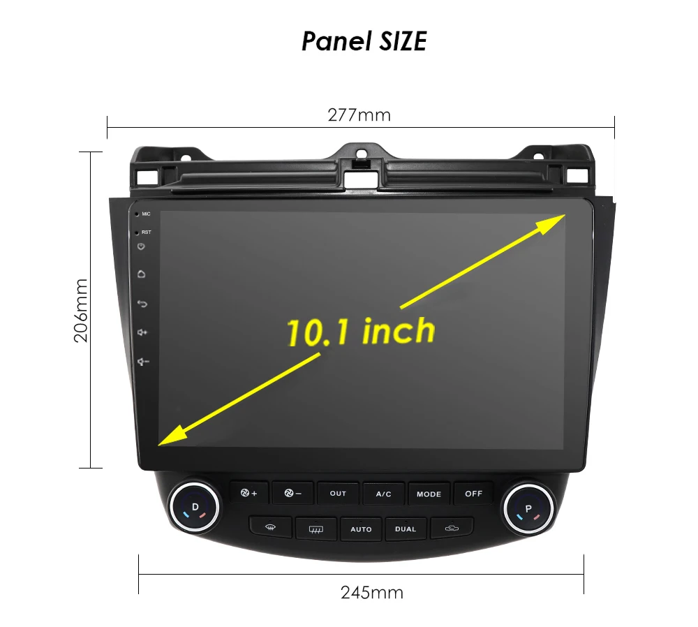 Автомобильная стереомагнитола на Android 10 1 дюйма для Honda Accord 2003-2007 GPS навигация Wi-Fi