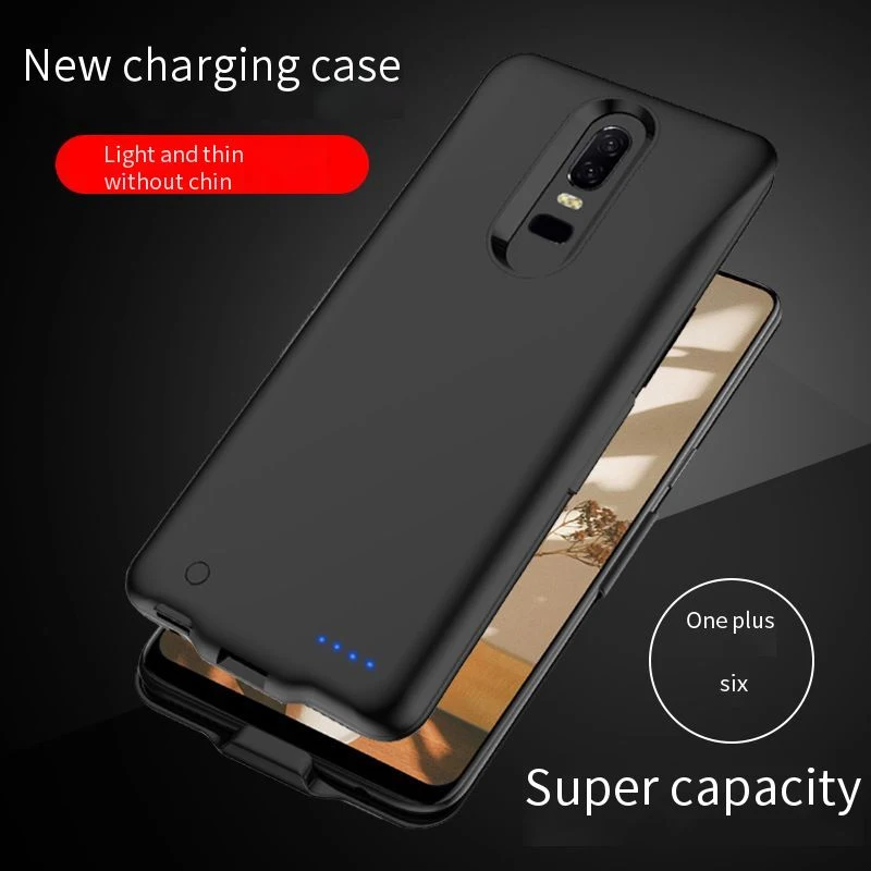 

XNCORN Battery Charger Cases For One Plus 6 Mobile Phone Charging Treasure Mobile Power Mobile Phone Back Clip Battery Wireless