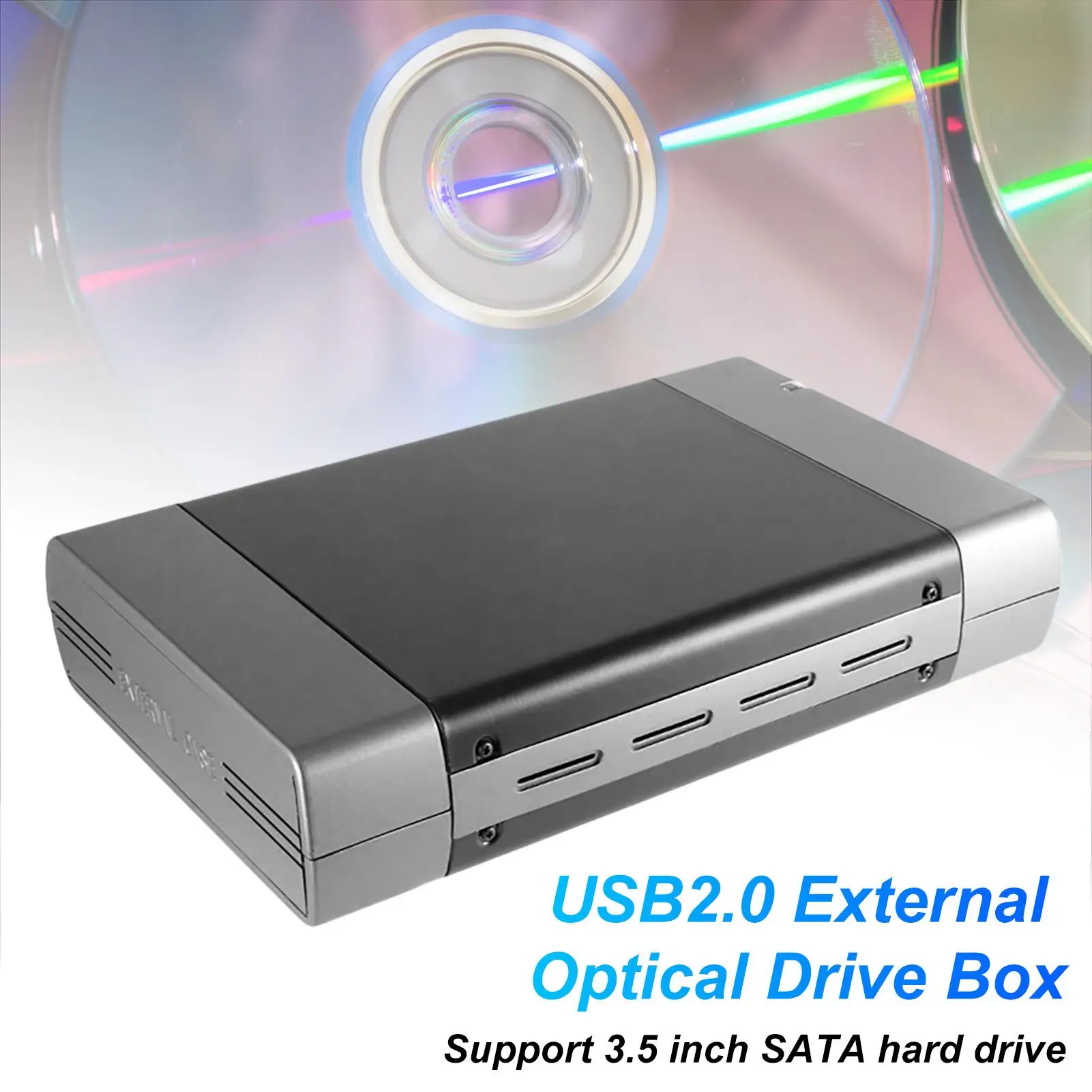 5 25 дюймов USB 2 0 SATA Внешний чехол для оптического привода корпус адаптер ПК USB2.0