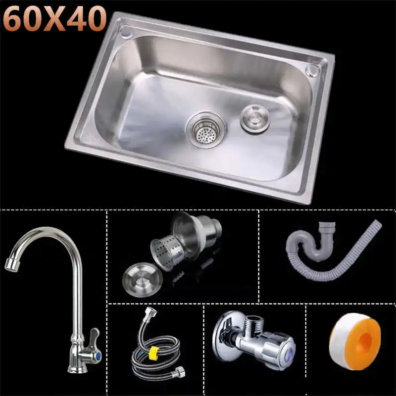 

Inox Lavandino Banheiro Zlewozmywak Ze Stali Nierdzewnej Faucet Inoxidable Cuba Pia Cozinha Fregadero De Cocina Kitchen Sink