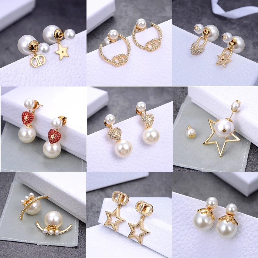 

925 silver needle pearl pendientes diamond statement earrings for women romantic charm fashion jewelry holiday gift