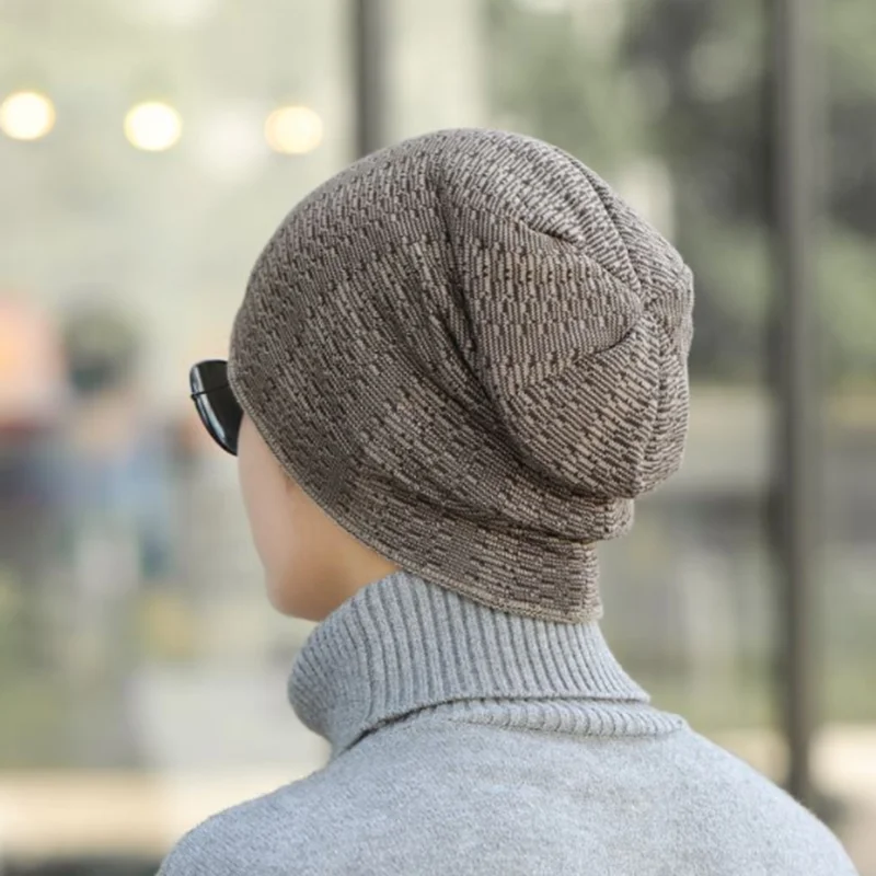 Унисекс Зимние шапки для мужчин и женщин смешанные Цвет дизайн Теплая Лыжная