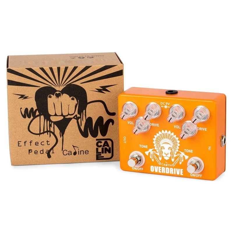 

Caline CP-70 "High Chief" Overdrive/Clear Guitar Pedal Metal True Bypass Guitar Accessories