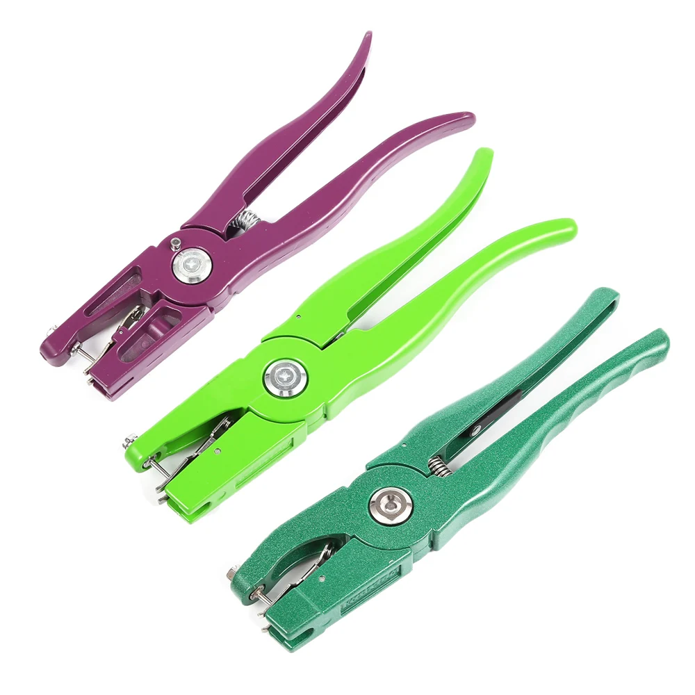 

Animal Ear Tag Applicator Ear Tag Pliers Control Device Green Metal Ear Thorn Tongs Swine Cow Sheep Rabbit Identification Tool