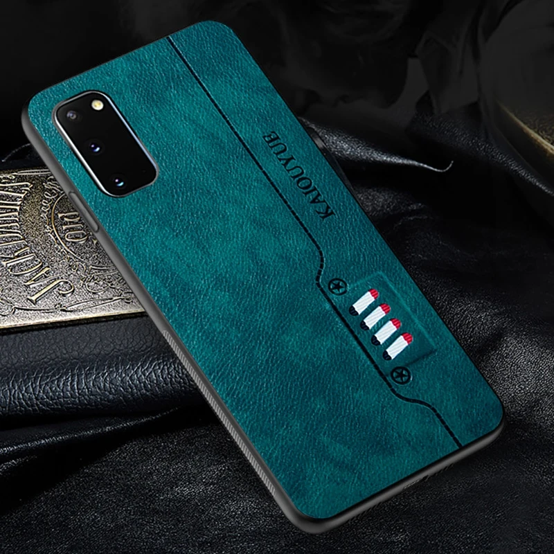 Чехол для Samsung S8 S9 S10 S20 Plus роскошный кожаный чехол с защитой от падения A50 A51 A71 Ultra