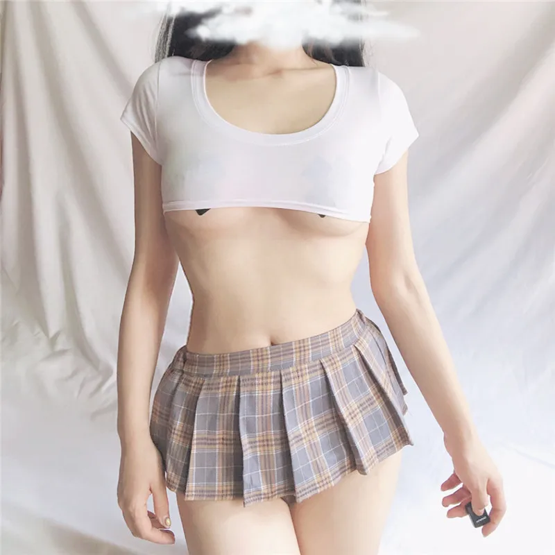 Сексуальные топы с коротким рукавом японские мини-топы женские в стиле японского