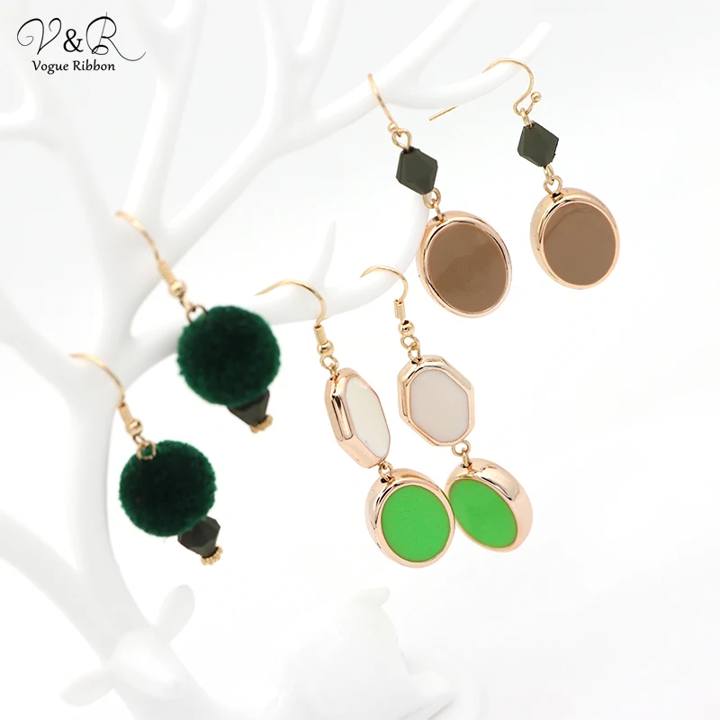 Набор ювелирных изделий ручной работы разноцветные эмалевые серьги