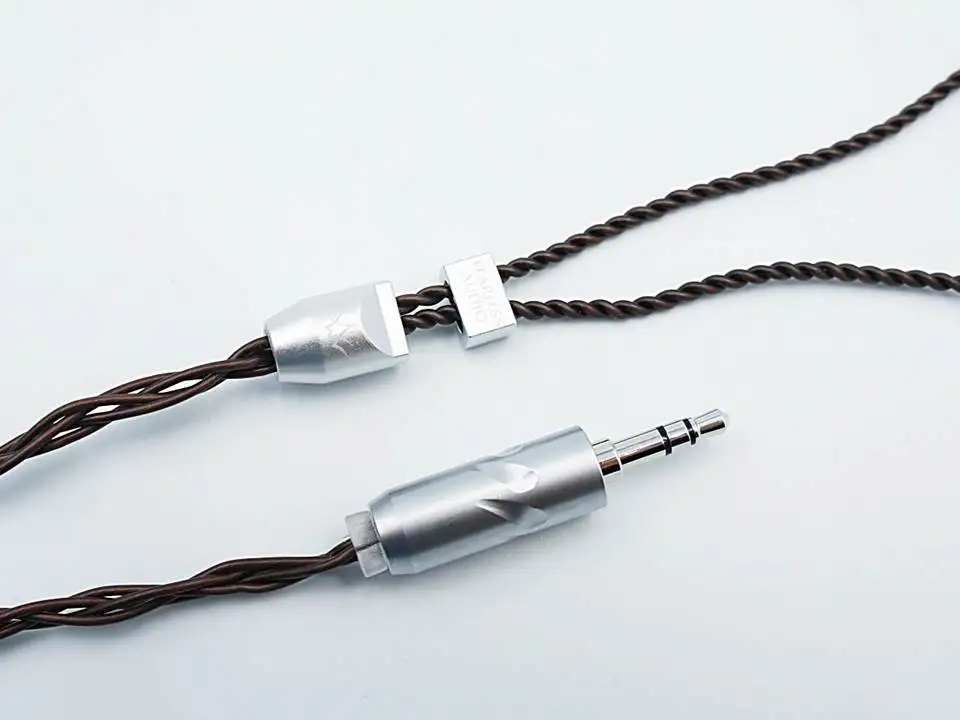 Бесстрашный аудио 2-контактный 0 78 мм HiFI OCC наушник IEM кабель (3 5 аудио/4 4 мм/2