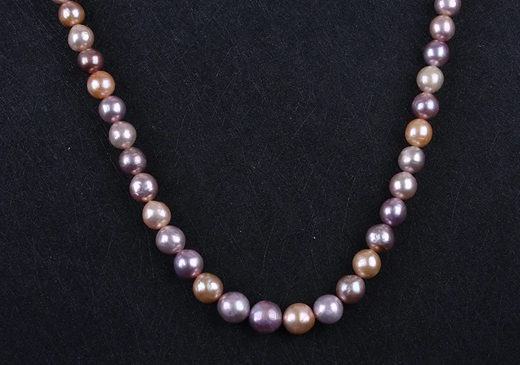 

APDGG AA 12-16mm Natural Pink Near Round Edison Shape Baroque Fresh Water Pearl String women lady jewelry DIY