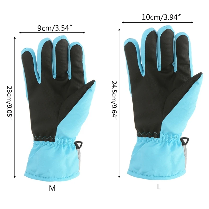 

Kids Child Winter Thicken Warm Mountain Snowboard Ski Gloves Waterproof Mittens