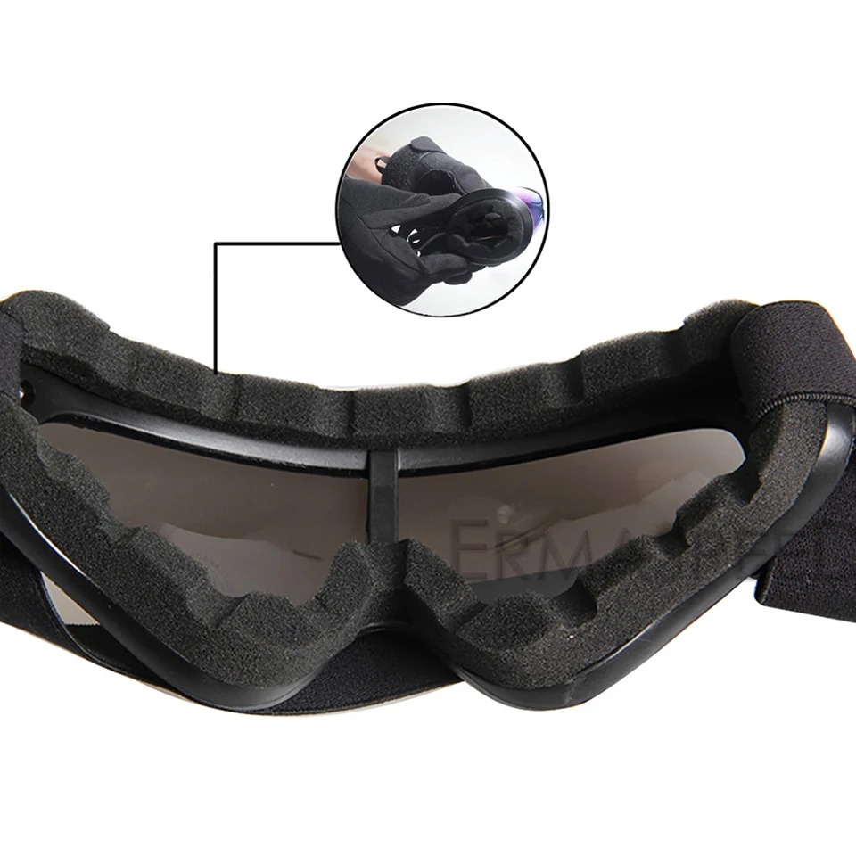 Очки для мотокросса Кафе Racer Dirt Bike UV400 Защитные очки в стиле стимпанк байкерские модные мотоциклетные очки на шлем