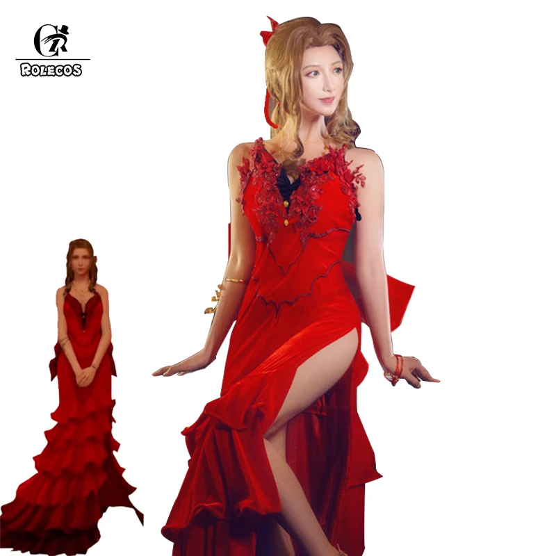 Костюм для косплея ROLECOS FF 7 Последняя фантазия VII аэрит Гейнсборо карнавальные