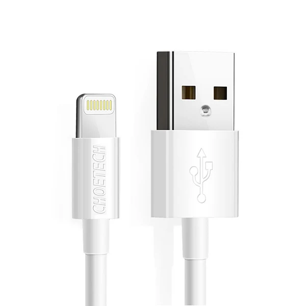 White CHOETECH MFi, кабель USB для iPhone 11 Pro Max 2.4A Быстрая зарядка USB кабель для передачи данных для iPhone X XR 8 7 6 XS Plus Max - Цвет: White