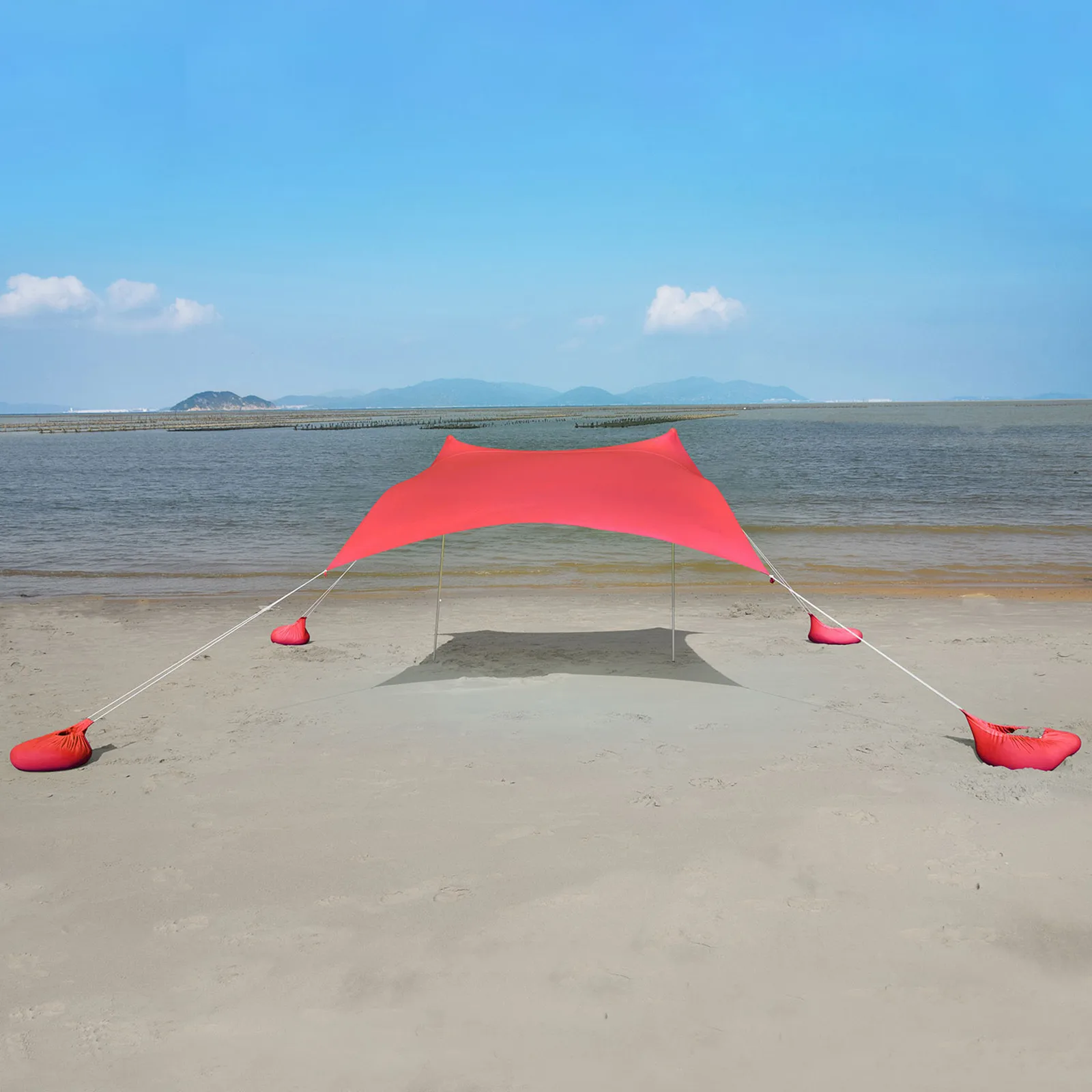 

Beach Tent Sunshade Awning Anti Ultraviolet Outdoor Family Camping Umbrella HA