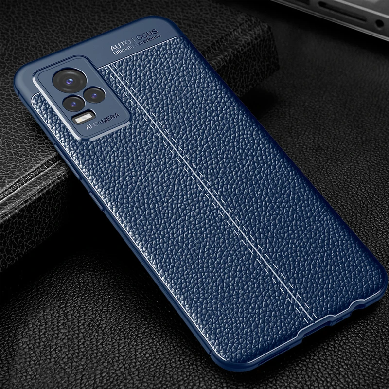 for vivo v21e case for vivo v21e v21 case luxury leather soft fundas shell phone protective silicone case for vivo v21 5g cover free global shipping