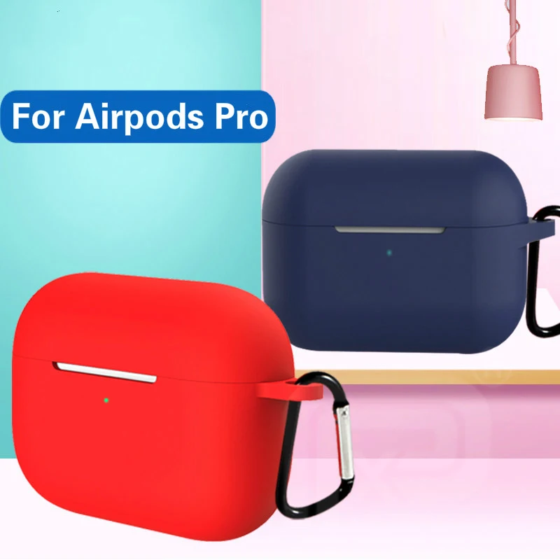 Мягкий силиконовый чехол для Apple AirPods Pro наушников беспроводной защитный Air Pods с