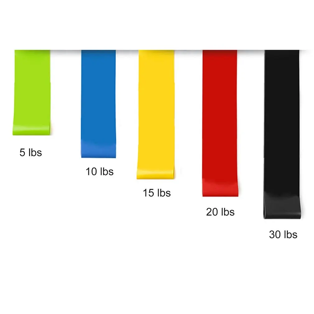 5 шт./компл. Эспандеры с различными уровнями сопротивления ленты для йоги