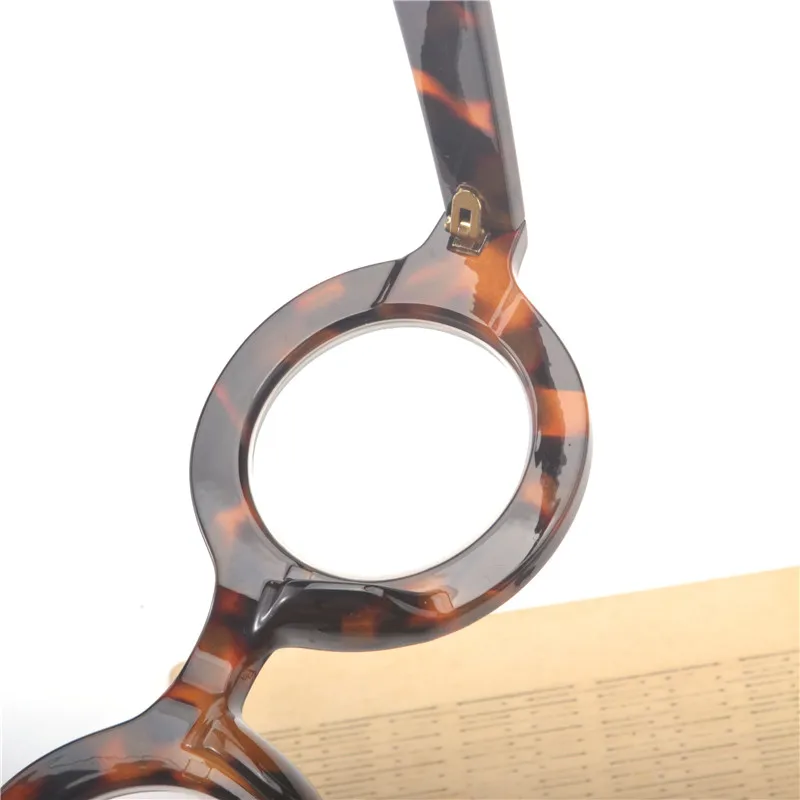 Сексуальные круглые женские классические леопардовые розовые очки для чтения