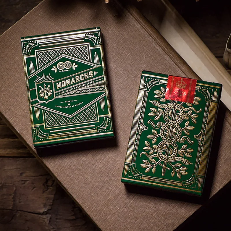 Зеленые/красные/синие карточки Monarch 1 шт. высококачественные игральные карты