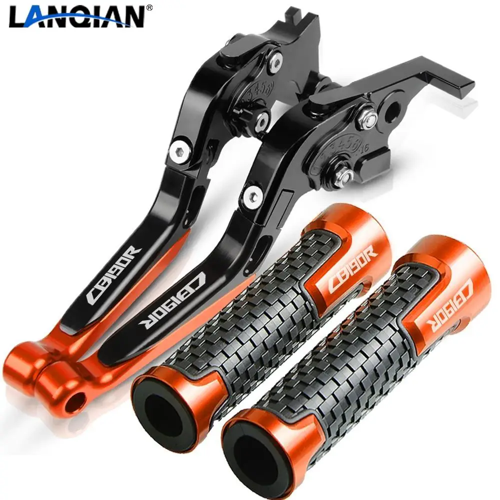 

Motorcycle Grip Handle Grips Handlebar EXtendable Foldable Brake Clutch Levers For Honda CB190r CB 190r 2015 2016 2017 2018 2019