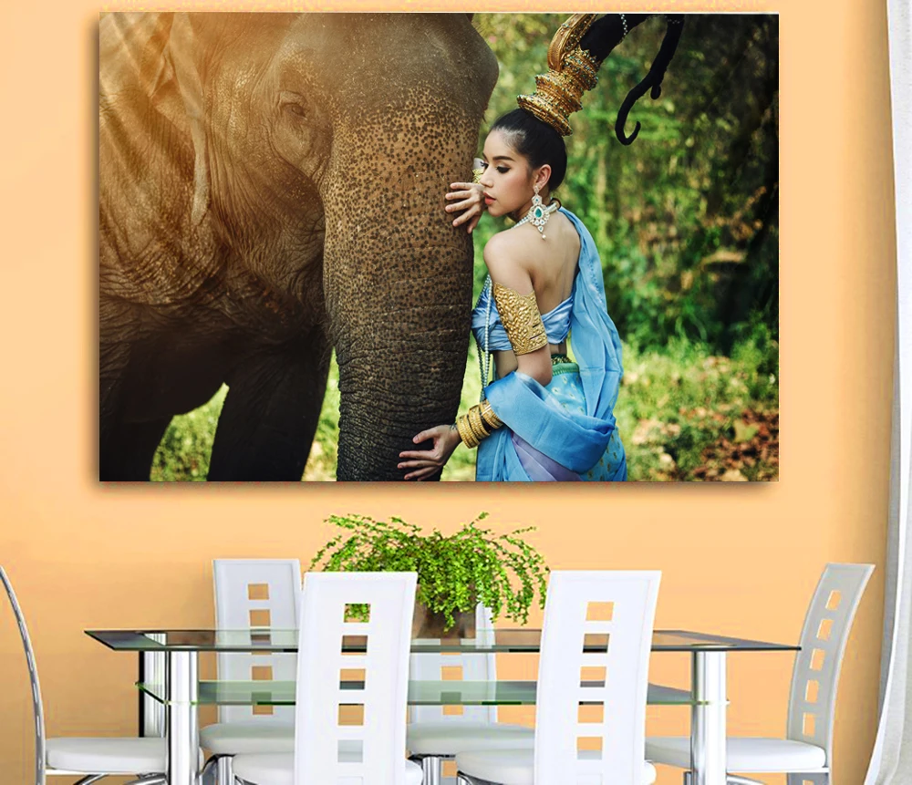 

Гобелен с изображением красавицы и слона, настенный гобелен с колдовским искусством, психоделический кружевной гобелен одеяло в стиле хипп...