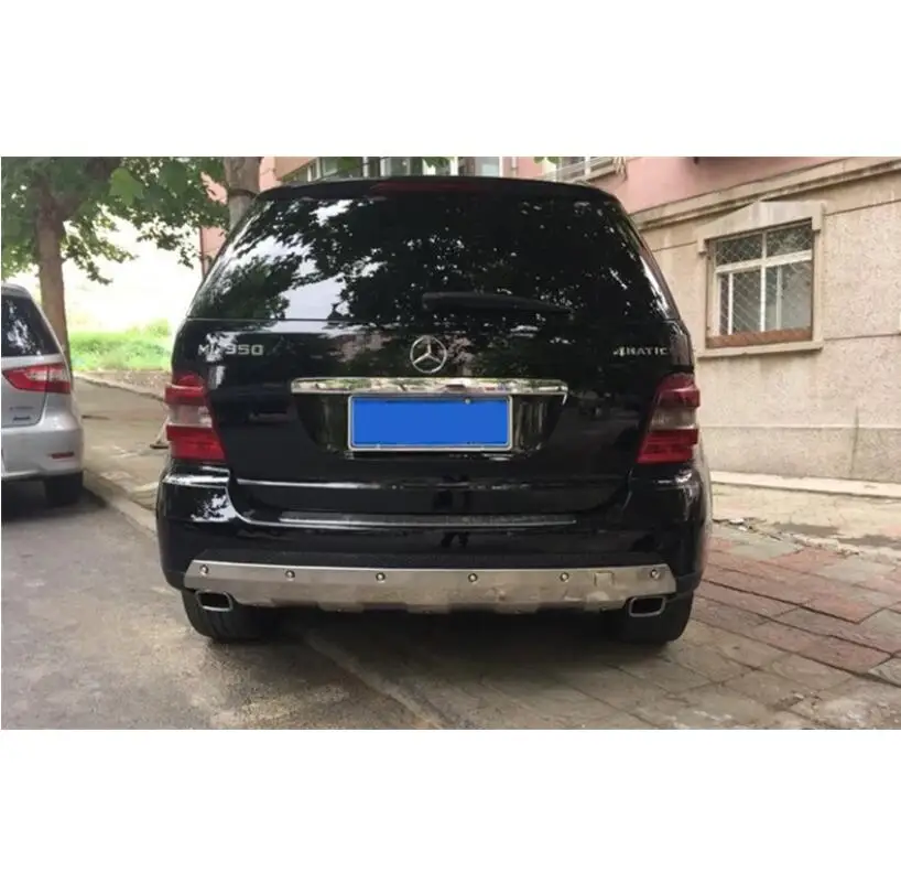 

For Mercedes-Benz W164 ML350 ML500 2006-2011 BUMPER GUARD BUMPER Plate High Quality Stainless Steel Front+Rear Auto Accessories