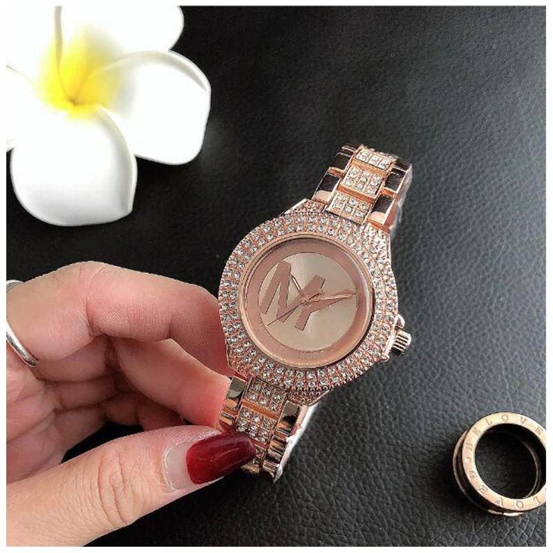 

Relogio Masculino Brand Hot Sale Leisure Fashion Quartz Lover Watch Inlaid with Double Row Diamond Case Business Non Smart Watch