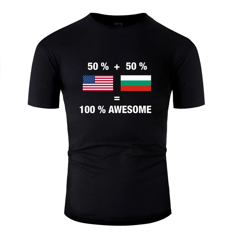 Винтажная полуболгарская полуамериканская 100% потрясающая футболка с флагом Bul