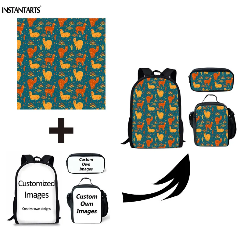 Детские школьные ранцы INSTANTARTS с бабочками и объемным рисунком большие портфели в