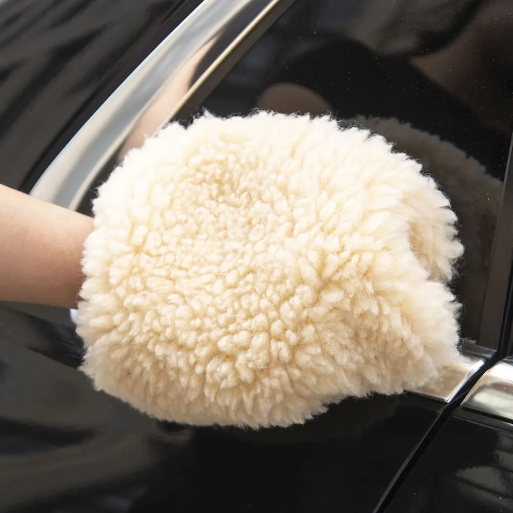 Мягкая Плюшевая впитывающая перчатка высокая плотность для чистки автомобиля