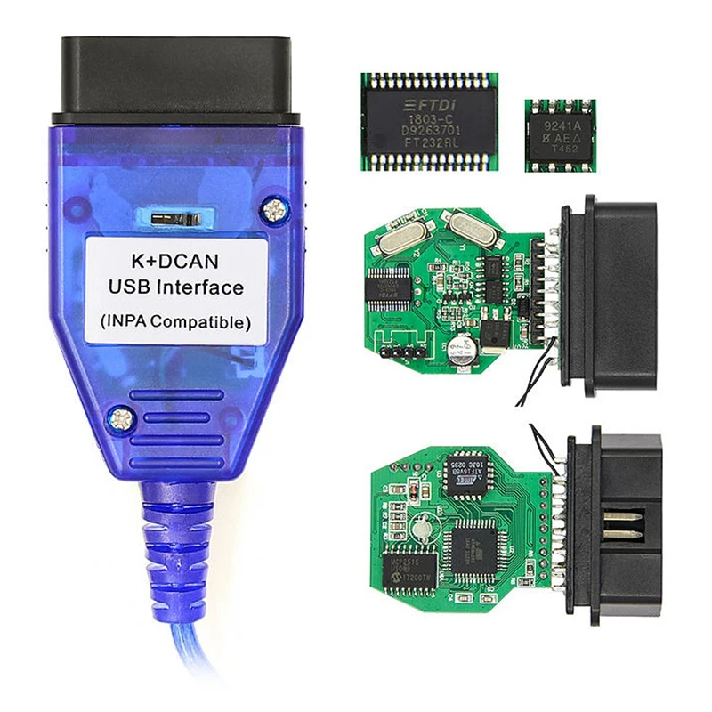 10 шт. + DCAN совместим с USB OBD2 интерфейс включен Функция поддерживает K-Line протоколов