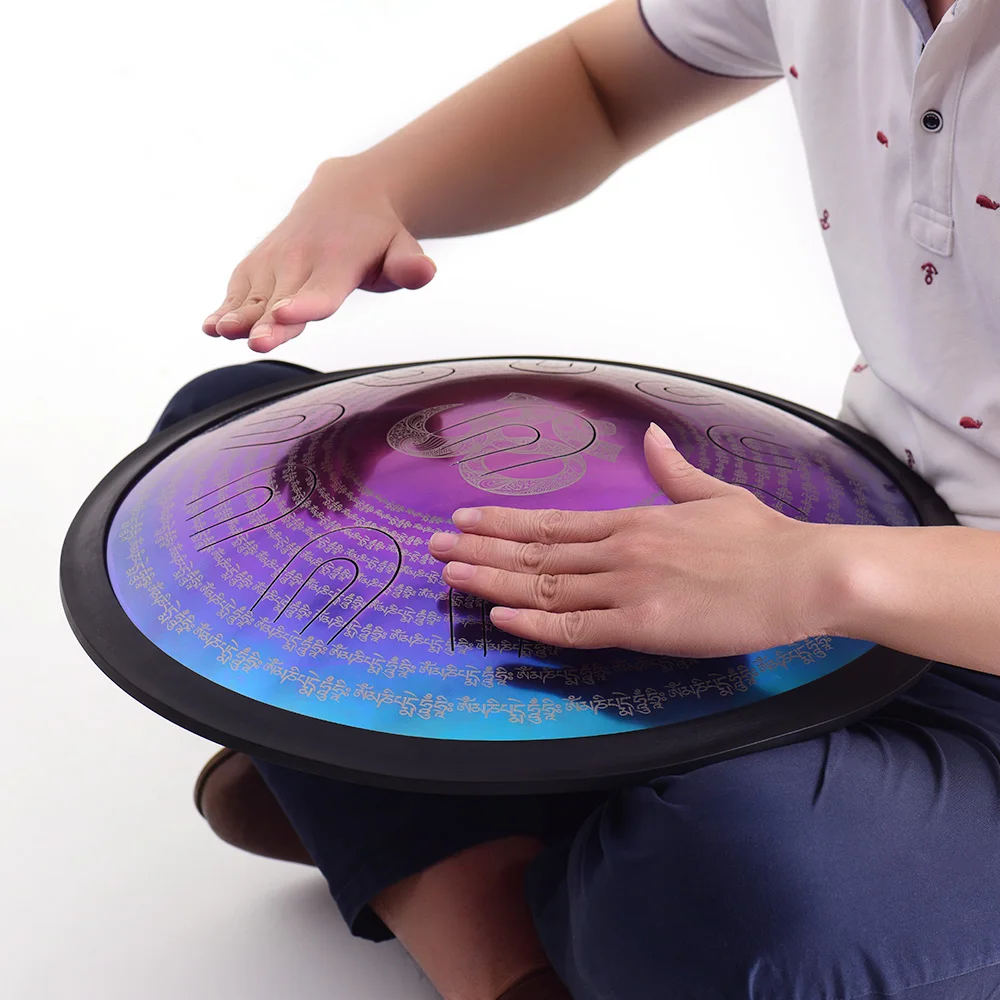 18 дюймовый барабан UU ручной D минор легированная сталь с язычком 11 двухцветных