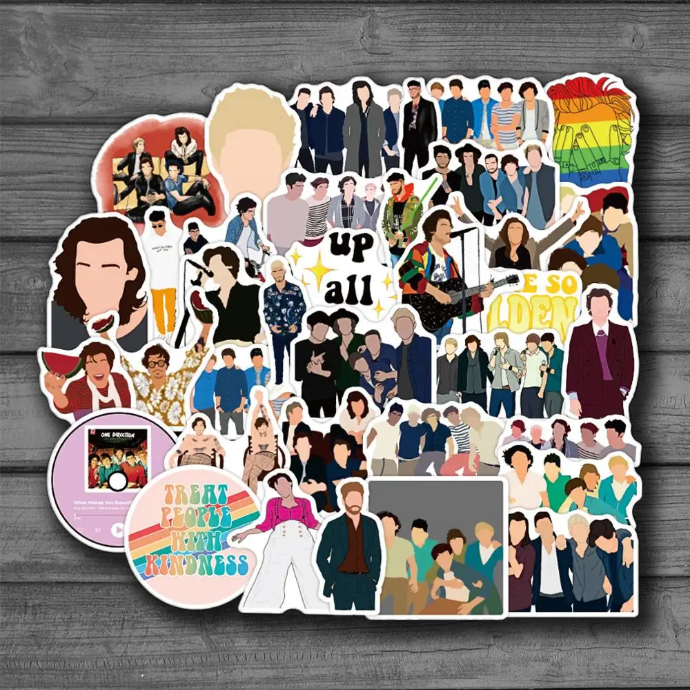 50 шт./упак. популярных певцов One Direction в виде граффити наклейки для скейтборда
