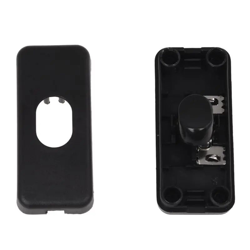 2 шт светильник для спальни ВКЛ/ВЫКЛ в линии шнура переключатель черный AC 250V