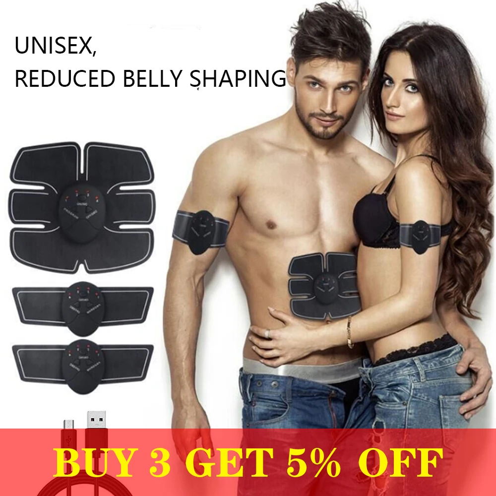 Умный Фитнес беспроводной EMS стимулятор мышц Тренажер Электрический брюшной