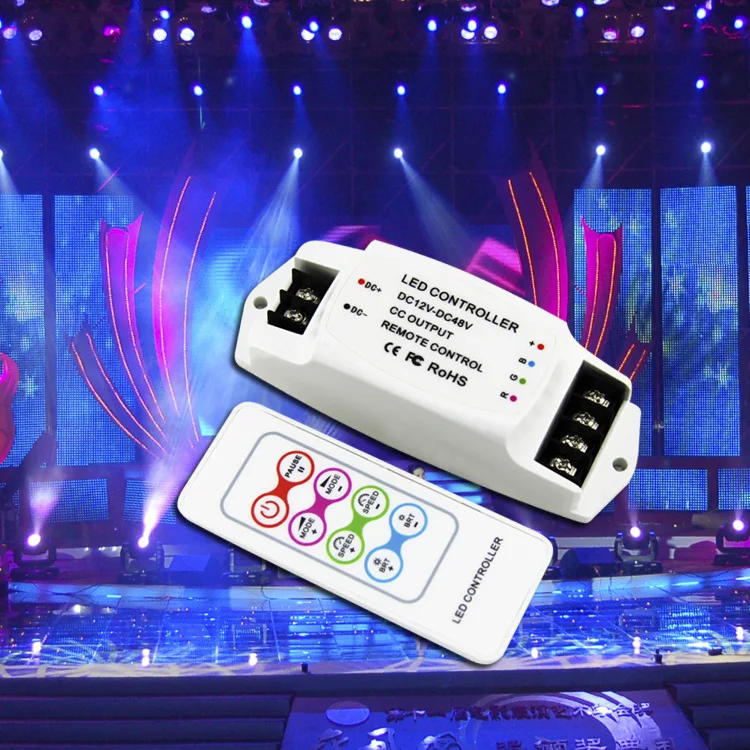 BC-361-CC DC12V-48V 350mA 700mA постоянный ток на выходе светодиодный RGB контроллер полосы с RF