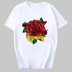 Женская Винтажная Футболка с принтом аниме, белая футболка оверсайз с принтом тай-дай, укороченный топ, одежда для манги, на лето