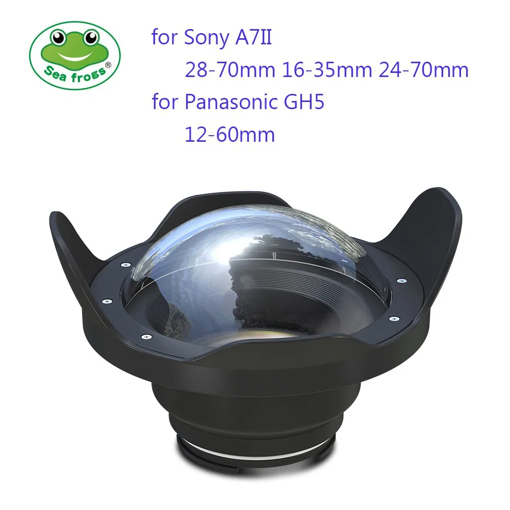 

6" Wide Angle Dome Port Fisheye Lens for Camera Underwater for Sony A7 II (28-70mm / 16-35mm / 24-70mm) Panasonic GH5 (12-60mm)