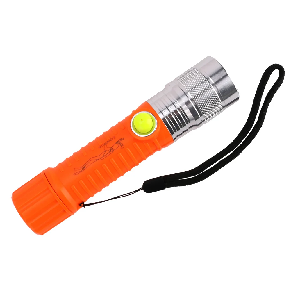 

High-brightness T6 Diving Battery Flashlight Waterproof Zoomable Lighting Modes Night Horse Riding Fishing Adventure Equipment